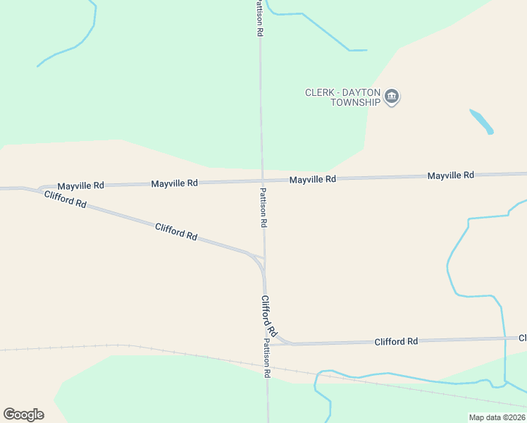 map of restaurants, bars, coffee shops, grocery stores, and more near 6565 Pattison Road in Mayville