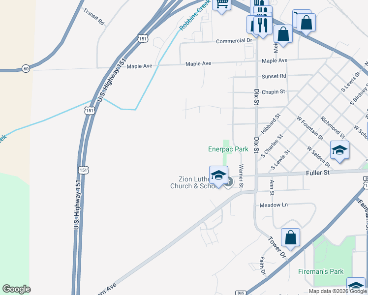 map of restaurants, bars, coffee shops, grocery stores, and more near 710 Nina Drive in Columbus