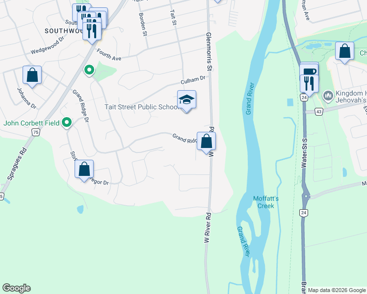map of restaurants, bars, coffee shops, grocery stores, and more near 20 Berry Patch Lane in Cambridge