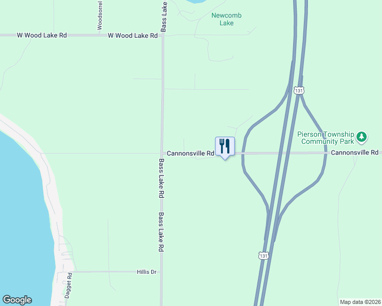 map of restaurants, bars, coffee shops, grocery stores, and more near 21928 West Cannonsville Road in Pierson