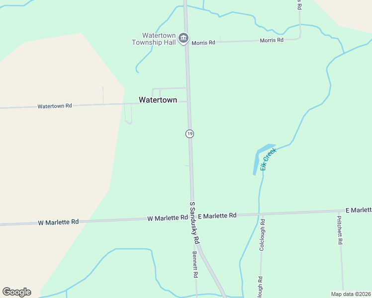 map of restaurants, bars, coffee shops, grocery stores, and more near 2868 South Sandusky Road in Sandusky