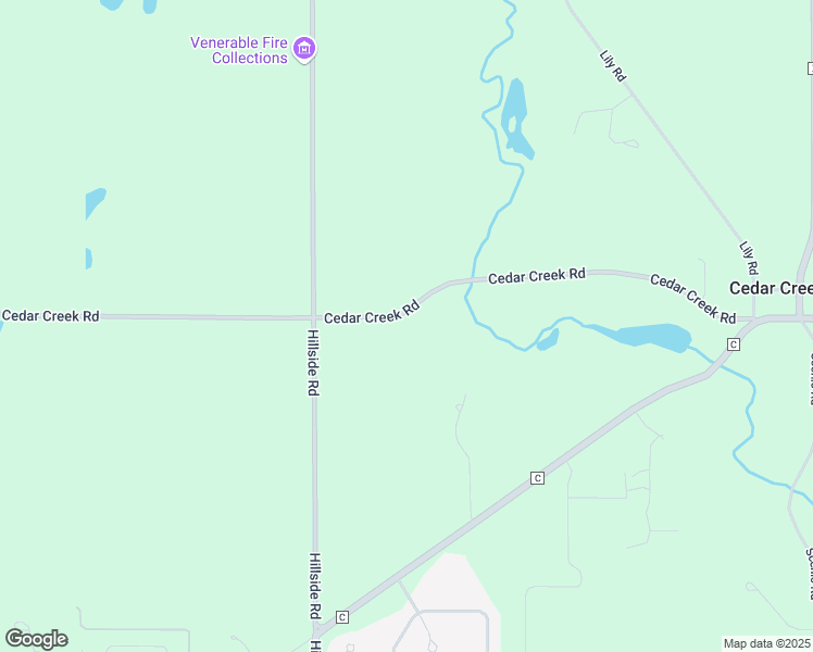 map of restaurants, bars, coffee shops, grocery stores, and more near 4061 Cedar Creek Road in Slinger