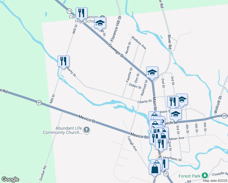 map of restaurants, bars, coffee shops, grocery stores, and more near in Camden