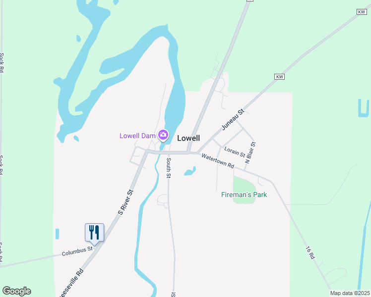 map of restaurants, bars, coffee shops, grocery stores, and more near 320 Beaver Dam Road in Lowell