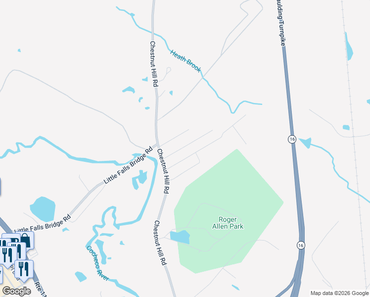 map of restaurants, bars, coffee shops, grocery stores, and more near 43 Crosswind Lane in Rochester