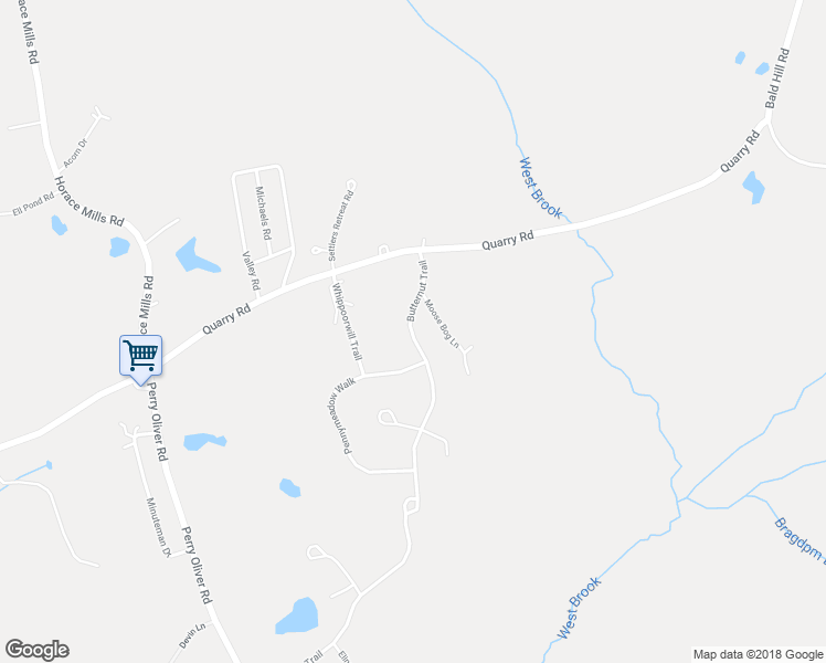 map of restaurants, bars, coffee shops, grocery stores, and more near 365 Butternut Trail in Wells