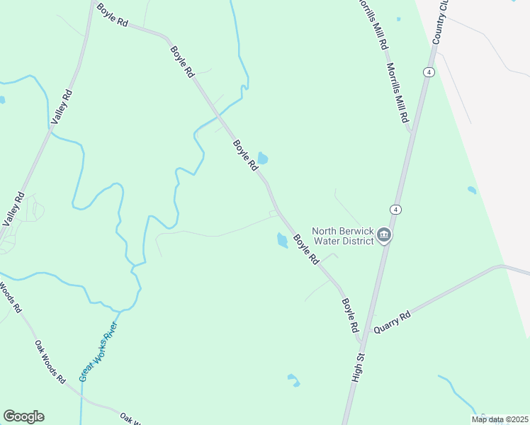 map of restaurants, bars, coffee shops, grocery stores, and more near 159 Boyle Road in North Berwick