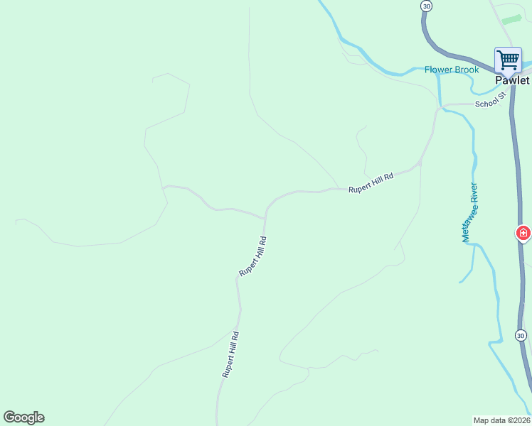 map of restaurants, bars, coffee shops, grocery stores, and more near 702 Rupert Mountain Road in Pawlet
