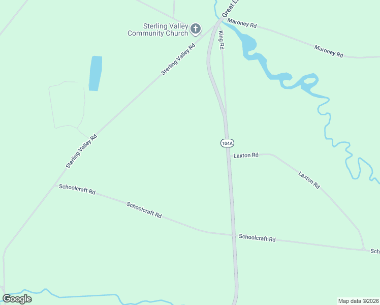 map of restaurants, bars, coffee shops, grocery stores, and more near 1705 New York 104 in Sterling