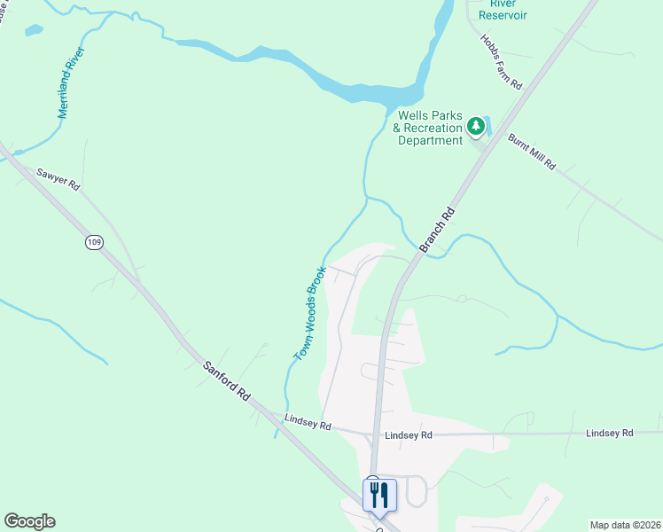 map of restaurants, bars, coffee shops, grocery stores, and more near in Wells