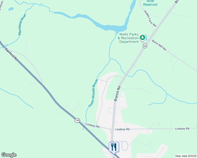 map of restaurants, bars, coffee shops, grocery stores, and more near in Wells