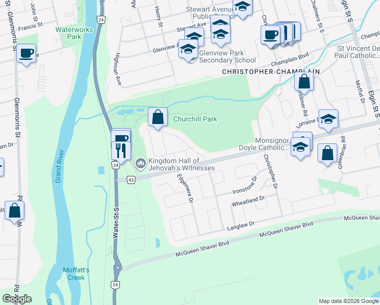 map of restaurants, bars, coffee shops, grocery stores, and more near 1 Greenwood Avenue in Cambridge