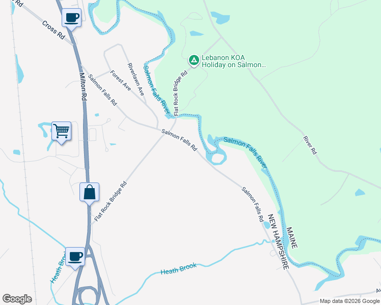 map of restaurants, bars, coffee shops, grocery stores, and more near 137 Salmon Falls Road in Rochester
