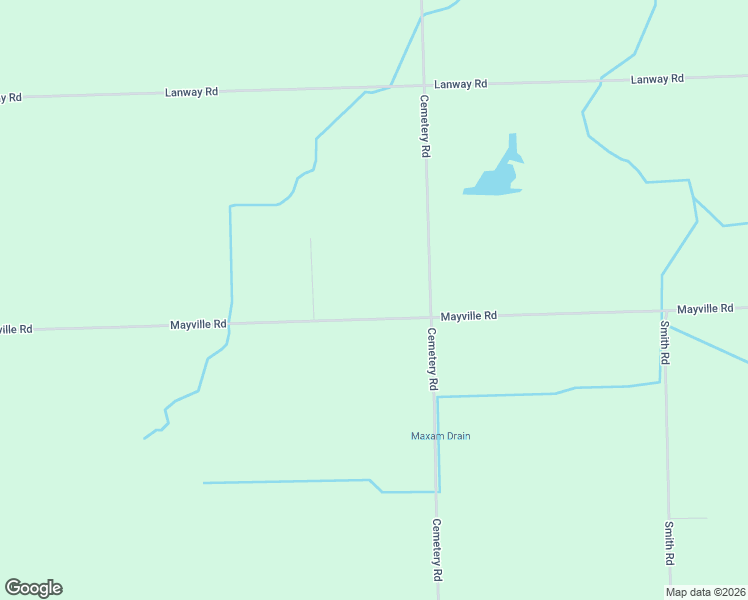 map of restaurants, bars, coffee shops, grocery stores, and more near 6401-6499 Mayville Road in Clifford