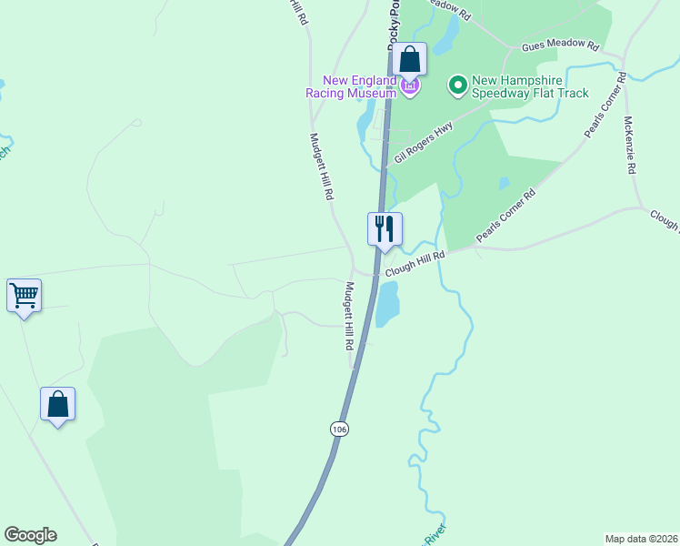 map of restaurants, bars, coffee shops, grocery stores, and more near 7 Country Hill Road in Loudon