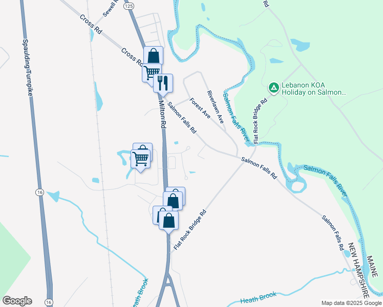 map of restaurants, bars, coffee shops, grocery stores, and more near 19 Denali Drive in Rochester