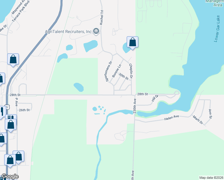 map of restaurants, bars, coffee shops, grocery stores, and more near 607 28th St in Milford