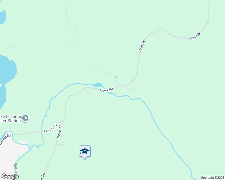 map of restaurants, bars, coffee shops, grocery stores, and more near 318 Howe Road in Lake Luzerne