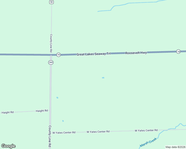 map of restaurants, bars, coffee shops, grocery stores, and more near 10276 Roosevelt Highway in Lyndonville
