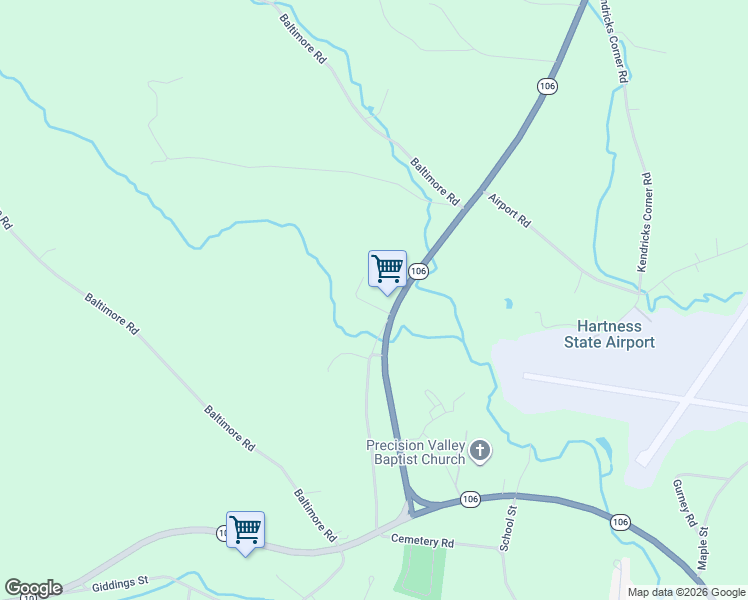 map of restaurants, bars, coffee shops, grocery stores, and more near 5 Grace Drive in Springfield