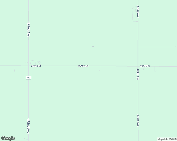 map of restaurants, bars, coffee shops, grocery stores, and more near 47257 279th Street in Worthing