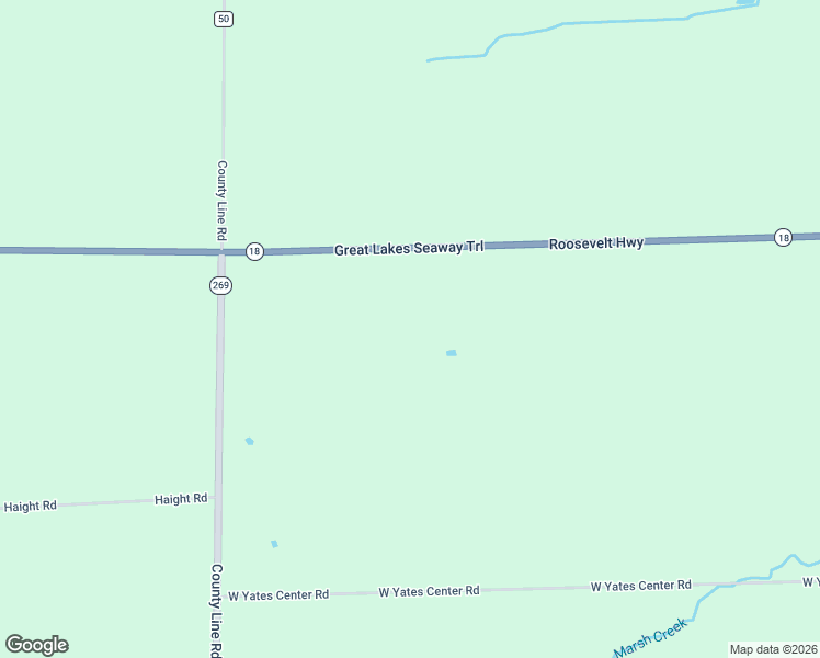map of restaurants, bars, coffee shops, grocery stores, and more near 10276 Roosevelt Highway in Lyndonville