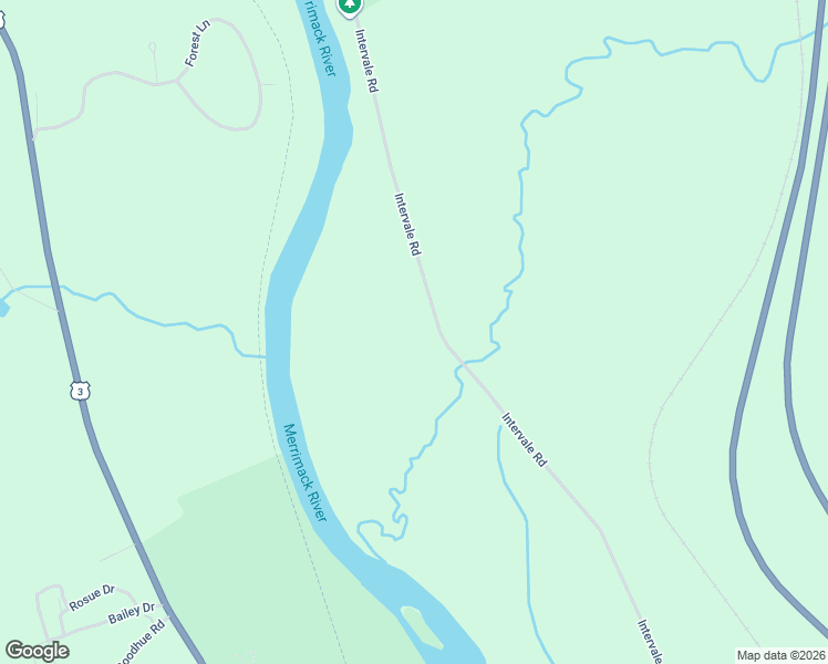 map of restaurants, bars, coffee shops, grocery stores, and more near 186 Intervale Road in Canterbury