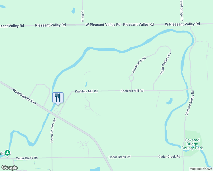 map of restaurants, bars, coffee shops, grocery stores, and more near 8372 Kaehlers Mill Road in Cedarburg