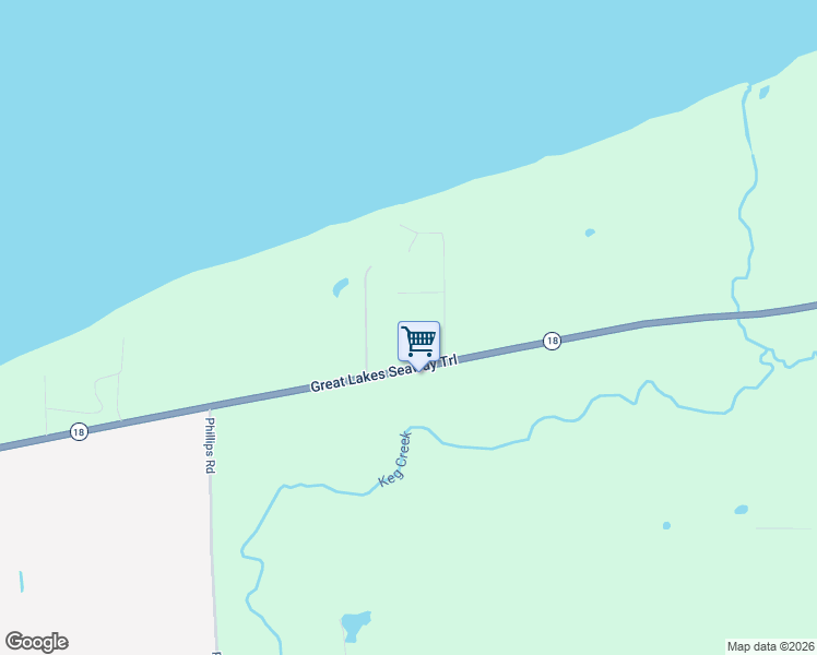 map of restaurants, bars, coffee shops, grocery stores, and more near 6623 Lake Road in Appleton