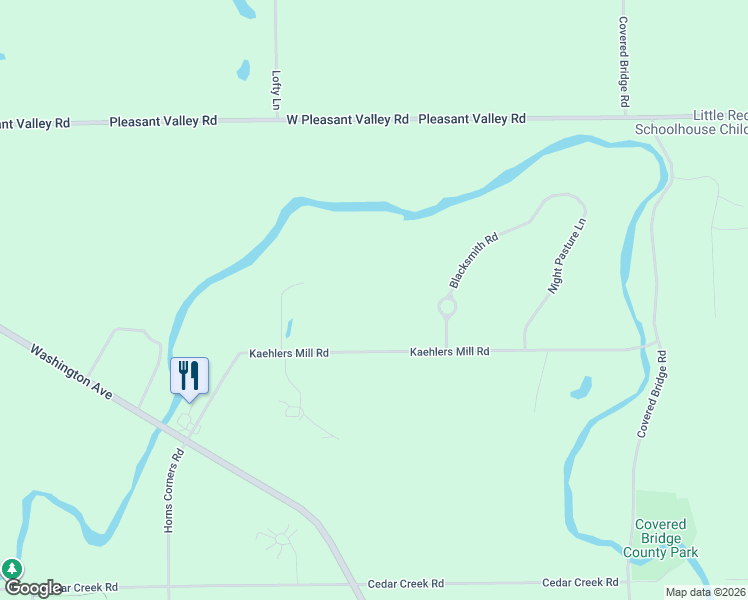 map of restaurants, bars, coffee shops, grocery stores, and more near 8372 Kaehlers Mill Road in Cedarburg