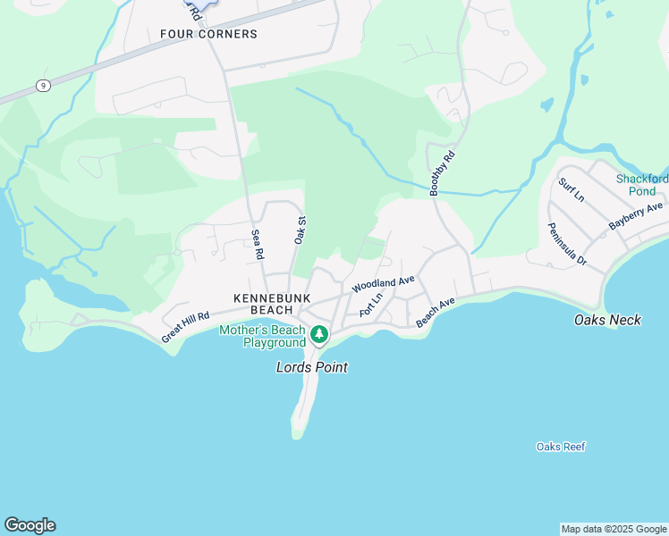 map of restaurants, bars, coffee shops, grocery stores, and more near 2 Linden Street in Kennebunk