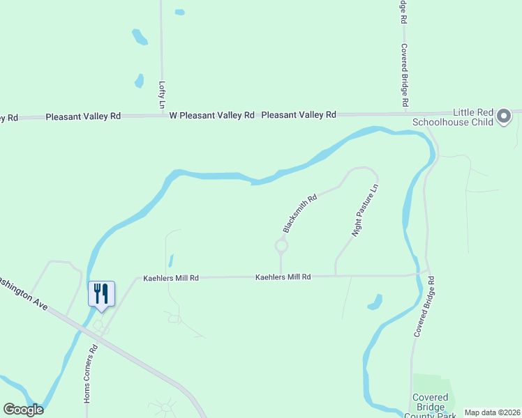 map of restaurants, bars, coffee shops, grocery stores, and more near 1963 Blacksmith Road in Cedarburg