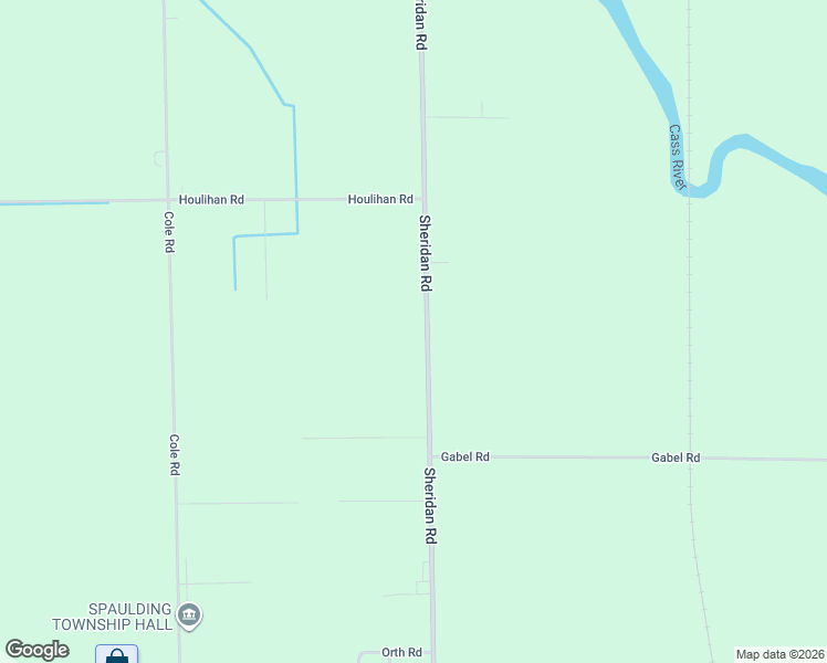 map of restaurants, bars, coffee shops, grocery stores, and more near 5256 Sheridan Road in Saginaw