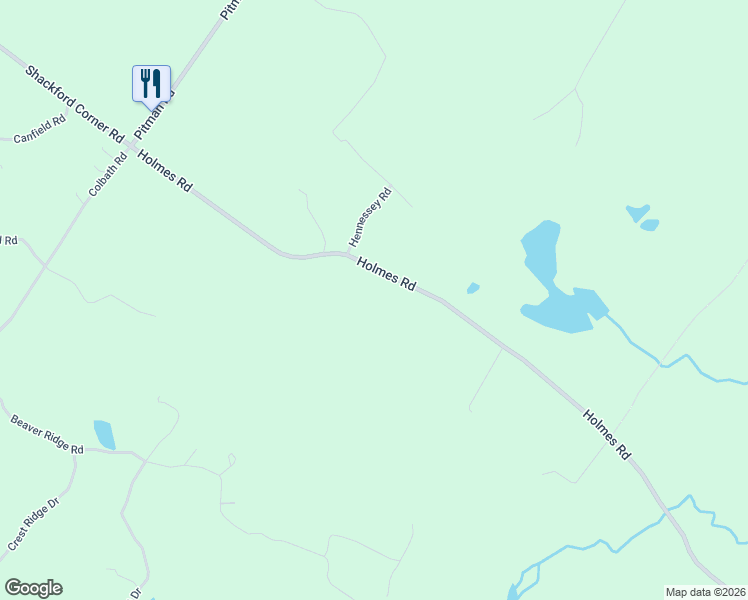 map of restaurants, bars, coffee shops, grocery stores, and more near 153 Holmes Road in Barnstead