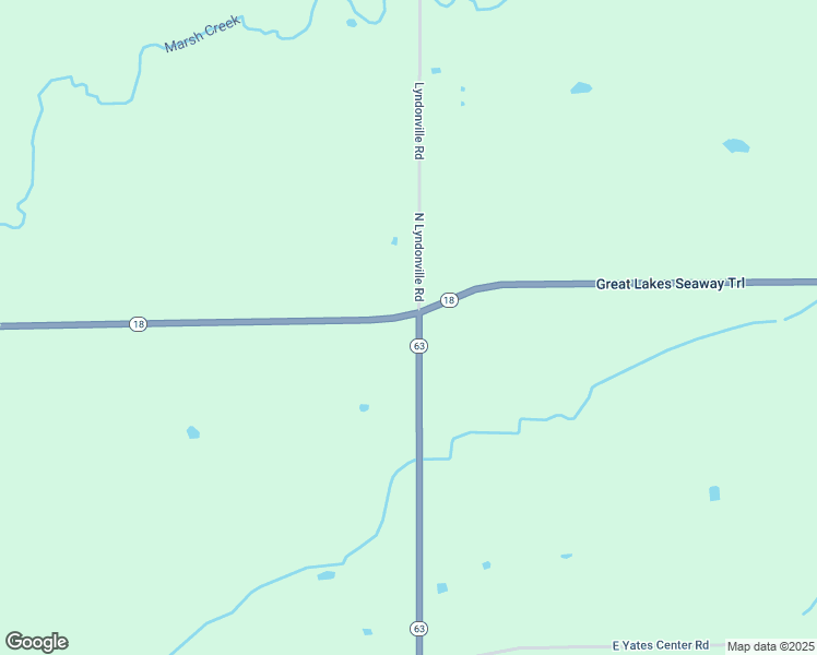 map of restaurants, bars, coffee shops, grocery stores, and more near 1372 North Lyndonville Road in Lyndonville