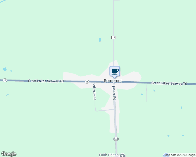 map of restaurants, bars, coffee shops, grocery stores, and more near 8501 Lake Road in Barker