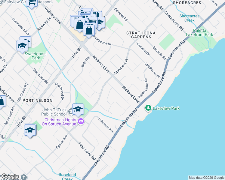 map of restaurants, bars, coffee shops, grocery stores, and more near 280 Penn Drive in Burlington