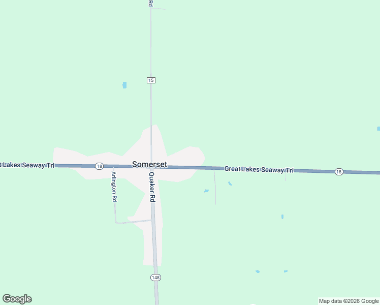 map of restaurants, bars, coffee shops, grocery stores, and more near 8691 Lake Road in Barker