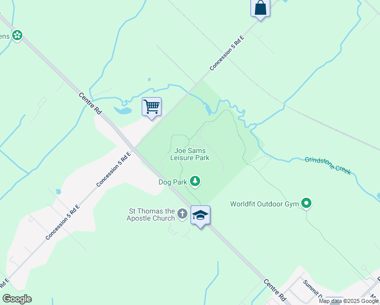 map of restaurants, bars, coffee shops, grocery stores, and more near 752 Centre Road in Hamilton