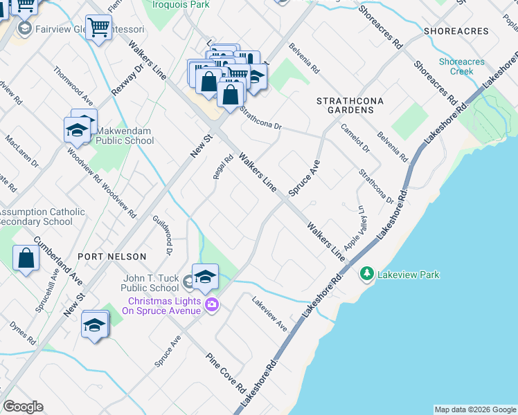 map of restaurants, bars, coffee shops, grocery stores, and more near 345 Rankin Drive in Burlington