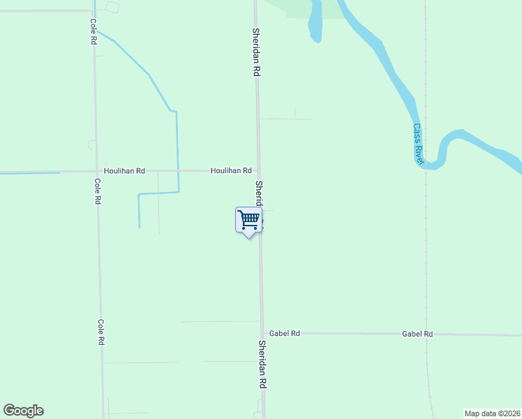 map of restaurants, bars, coffee shops, grocery stores, and more near 5107 Connie Drive in Saginaw