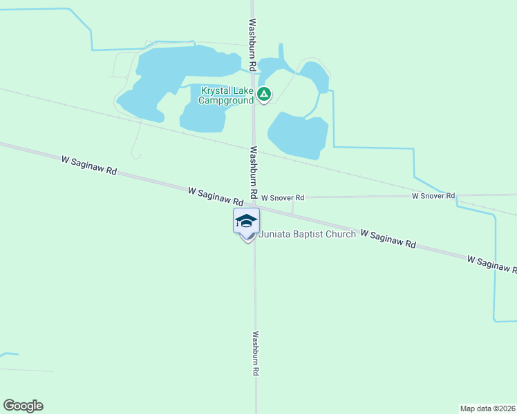 map of restaurants, bars, coffee shops, grocery stores, and more near 2992 West Saginaw Road in Mayville