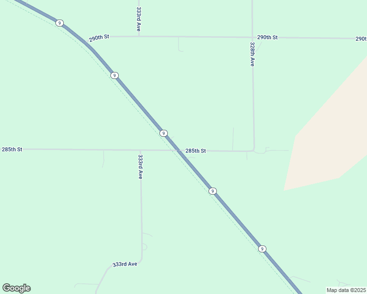 map of restaurants, bars, coffee shops, grocery stores, and more near 3310 285th Street in Cresco