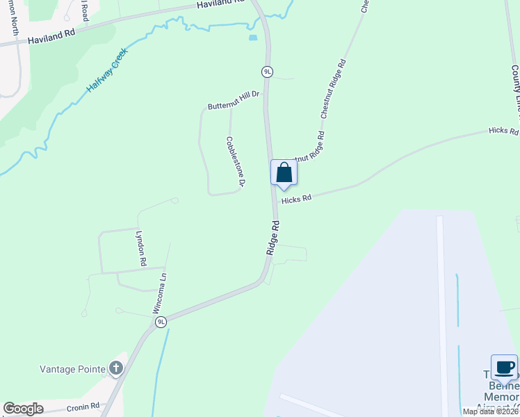 map of restaurants, bars, coffee shops, grocery stores, and more near 723 Ridge Road in Queensbury