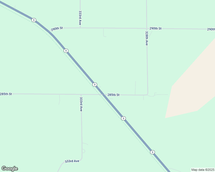 map of restaurants, bars, coffee shops, grocery stores, and more near 3310 285th Street in Cresco