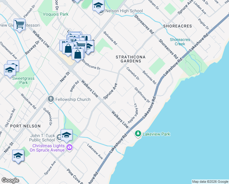 map of restaurants, bars, coffee shops, grocery stores, and more near 4042 Melba Lane in Burlington