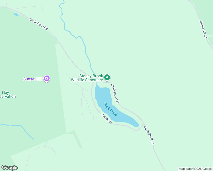 map of restaurants, bars, coffee shops, grocery stores, and more near 275 Chalk Pond Road in Newbury