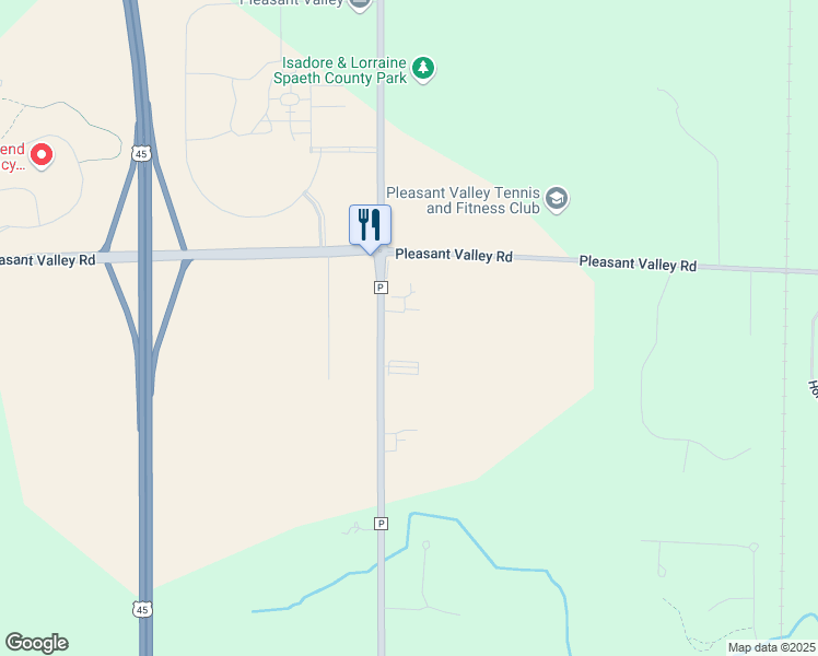 map of restaurants, bars, coffee shops, grocery stores, and more near 4454 County Road P in Jackson