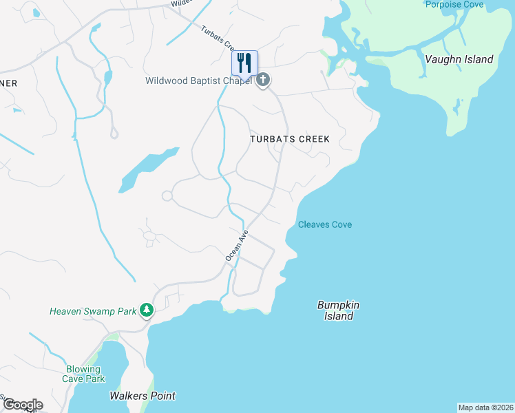 map of restaurants, bars, coffee shops, grocery stores, and more near 298 Ocean Avenue in Kennebunkport