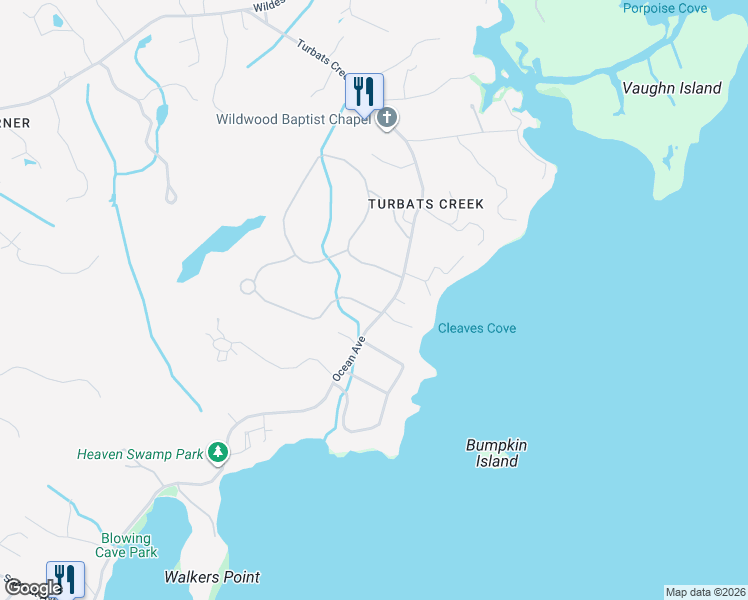 map of restaurants, bars, coffee shops, grocery stores, and more near 298 Ocean Avenue in Kennebunkport